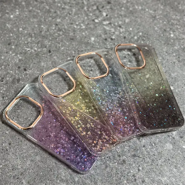 Silm klarer Kristall Bling Glitter Handy hülle für iPhone 12 6.1 Glitter Luxus Handy hülle für iPhone 13Promax