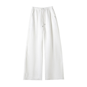 <span class=keywords><strong>Pantaloni</strong></span> a gamba larga in <span class=keywords><strong>lino</strong></span> da <span class=keywords><strong>donna</strong></span> Muguyu, <span class=keywords><strong>pantaloni</strong></span> lunghi dritti casual in <span class=keywords><strong>lino</strong></span> e cotone semplici in lyocell 260604006 - Product Image 2