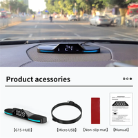Outil de diagnostic Lancol G15 avec affichage tête haute (HUD) et GPS, compatible tous modèles, fonctionnalités Bluetooth et température de l'eau
