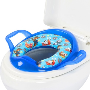 Pot <span class=keywords><strong>de</strong></span> toilette pour bébé, doux, rembourré, imprimé, <span class=keywords><strong>housse</strong></span> <span class=keywords><strong>de</strong></span> siège d'entraînement avec poignée <span class=keywords><strong>de</strong></span> siège <span class=keywords><strong>de</strong></span> toilette - Product Image 1