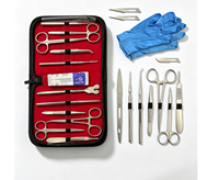 Kit de dissection anatomique professionnel de 160 pièces en acier inoxydable durable, instruments de formation médicale et vétérinaire