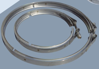 DPF nouvelle pince spéciale de post-traitement de type V & U en acier inoxydable avec kit de bride en aluminium Kit de bride en aluminium