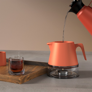 DHPO Infuseur Extra-fin Service à thé <span class=keywords><strong>Tasse</strong></span> en céramique et théière en acier inoxydable avec théière en céramique pour thé en vrac - Product Image 5