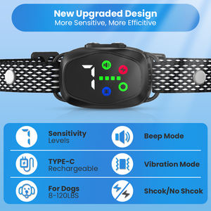 Nuevo lanzamiento <span class=keywords><strong>Dual</strong></span> Trigger No Accident Trigger Smart Bark <span class=keywords><strong>Collar</strong></span> - Product Image 6