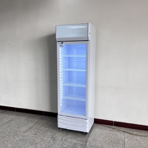 Chất lượng cao thương mại duy nhất cửa kính cửa tủ lạnh hiển thị trong suốt cửa tủ lạnh lạnh uống dọc Showcase <span class=keywords><strong>Cooler</strong></span> - Product Image 2