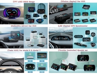 Pantalla Head-Up LED G4S Directa de Fábrica, Velocímetro Automático GPS HUD KMH MPH, Alarma de Exceso de Velocidad con Función de Reloj