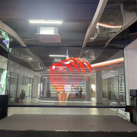 Écran d'affichage numérique en film transparent LED flexible pour publicité vidéo en couleur pleine, intérieur/extérieur, super fin, verre intelligent, affiche numérique