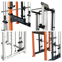 Machine Smith 3-en-1 avec rack de musculation et crossover à câbles – Équipement de fitness multifonctionnel pour la maison et l'usage commercial