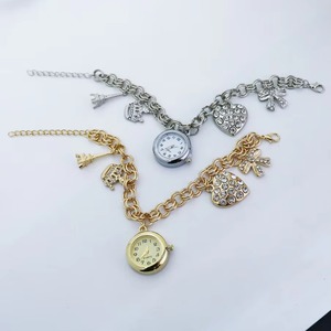 Nuevo Reloj de Moda para Mujer, Reloj de Pulsera con Colgante Encantador, Esfera Redonda con Números Árabes, Aleación de Cuarzo, Regalo Diario - Product Image 2