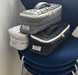 Bolsa de Gran Capacidad con Cierre, 35*11*9CM, de Nailon, para Guardar el Secador de Pelo, con Logotipo Impreso, Bolsa de Cosméticos para Mujer, para Viaje - Product Image 2