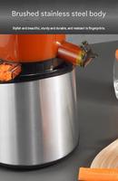 Automatische zelfreinigende slowjuicer 250W, met omkeerfunctie en 82mm invoeropening