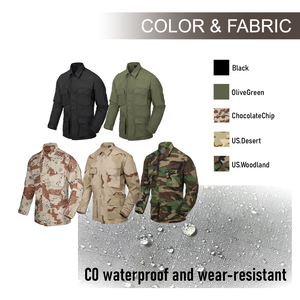KBL-BDU-PR Manteau d'uniforme de combat tissé imperméable personnalisé pour hommes - Uniformes d'entraînement en plein air - Product Image 3