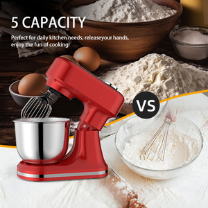 Batidora de Pedestal Cheftronic Profession de 5L, 1500W, 12 Velocidades, Máquina para Pasteles, Amasadora Planetaria, Electrodoméstico Pequeño para Cocina - Product Image 3
