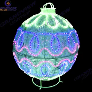 Commercial Christmas Decor LED Christmas Sphere Outdoor Waterproof Arch Light For Shop Mall Park