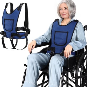 Arnés de seguridad portátil para silla de ruedas, cinturón azul duradero para personas mayores y usuarios discapacitados - Product Image 1