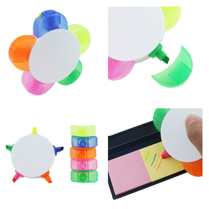 Logo Tùy Chỉnh In Ấn <span class=keywords><strong>Mini</strong></span> Highlighter Bút Hai Mặt Bằng Văn Viết Mịn Đa-Màu Sắc Xiên Thiết Kế Phẳng Trường Sử Dụng - Product Image 5