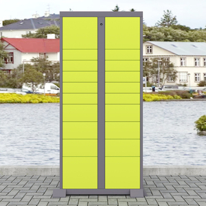 Thông minh ngoài trời khóa điện tử lắp ráp kim loại bưu kiện <span class=keywords><strong>Locker</strong></span> <span class=keywords><strong>20</strong></span> khoang bền chống gỉ cho giao hàng lưu trữ ngoài trời - Product Image 5