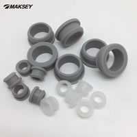 Bouchon en caoutchouc silicone MAKSEY, bouchon de trou traversant, bouchon d'étanchéité, passe-fils rond en silicone, boucle anti-poussière, bouchon en caoutchouc