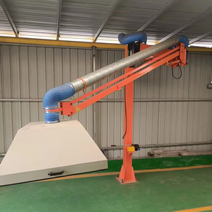 แขนป้อนลวดดูดฝุ่นไฮดรอลิก <span class=keywords><strong>SPH</strong></span>-405 ได้รับการรับรองมาตรฐาน CE สำหรับการผลิตโครงสร้างเหล็ก ดูดซับควันเชื่อมได้ <span class=keywords><strong>360</strong></span> องศา ° . - Product Image 1