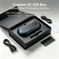 Boîte cadeau personnalisée haut de gamme pour produits numériques 3C, OEM ODM, boîte cadeau rigide en papier avec logo personnalisé pour accessoires électroniques