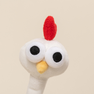 Pequeño muñeco de peluche de cuello largo de fibra de poliéster, diseño de huevo de animal, estilo raro y abstracto, colgante para bolso, accesorio divertido, regalo, 40 CM - Product Image 4
