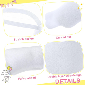 Ailes de plumes en gros pour oies de peluche de 15 à 18 pouces, accessoires d'habillage pour oies de peluche, bras blancs pour décoration artistique de patio extérieur, de cour et de pelouse - Product Image 2