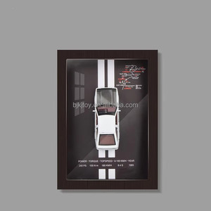 Miniauto 1:32 khung ảnh Diecast đồ chơi hợp kim xe thể thao mô hình tường trang trí <span class=keywords><strong>3D</strong></span> đua xe treo bức tranh bộ sưu tập cậu bé Quà Tặng - Product Image 3