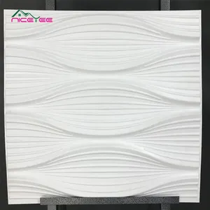 Hiasan Dinding Panel 3d PVC, Dekorasi Lingkungan Papan Dinding Dekoratif Warna Pilihan