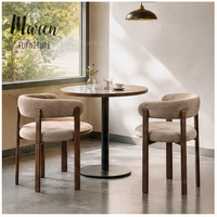 Chaise de restaurant moderne pour cuisine, avec structure en bois et assise rembourrée, pour café, hôtel, restaurant, avec accoudoirs