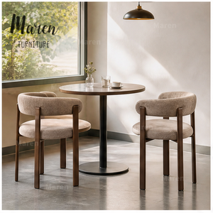 <span class=keywords><strong>Chaise</strong></span> de restaurant moderne pour cuisine, <span class=keywords><strong>avec</strong></span> structure <span class=keywords><strong>en</strong></span> <span class=keywords><strong>bois</strong></span> et assise rembourrée, pour café, hôtel, restaurant, <span class=keywords><strong>avec</strong></span> accoudoirs - Product Image 2