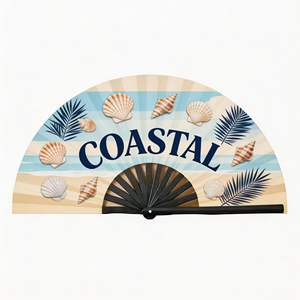 Éventail pliant personnalisé en plastique et bambou, idéal pour la décoration de fête et comme outil de relaxation - Product Image 3