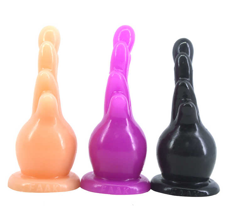 carrot anal plug Gradient Carrot Silicone Butt Plug Dildo – WeLovePlugs main image 0