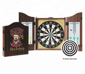 OEM ODM Wholesale Premium Custom Wooden <strong>Dart</strong> <strong>Board</strong> Cabinet Set with <strong>Scoreboard</strong> and <strong>Darts</strong> Indoor Pub Game Home Bar Club Supplier - Product Image 1