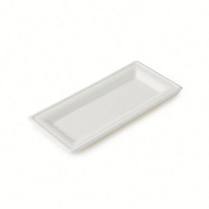 Plato de Papel Desechable Cuadrado Blanco Natural de 8 Pulgadas para Fiestas, Bodas, Cenas, Vajilla, Bandeja, Supermercado, Venta al por Menor, 5x5 Pulgadas - Product Image 3
