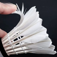 Volants de badminton professionnels de compétition en plumes de canard, légers, durables, de haute qualité, en liège hybride, pour l'entraînement sportif