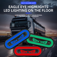 Feux latéraux ronds à LED 12V-24V, feux de positionnement, feux de signalisation latéraux pour remorque, camion