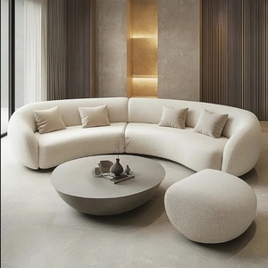 Tissu de velours de canapé sectionnel pour canapé ensemble de canapé de salon modulaire moderne de luxe italien - Product Image 6