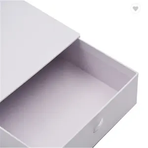 Caja deslizante de laminación mate de cartón para cajón rígido, oferta OP, promoción al por mayor