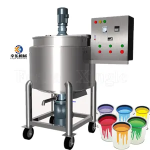 Vacuum Heating Equipment 100L Jacketed Liquid Cosmetic Food Mixer With Heater Agitator Stainless Mix Pressure Mixing Tank