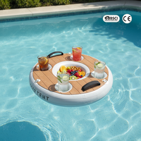 Plateforme flottante gonflable de luxe en PVC Drop Stitch pour bateau d'appoint, accessoires de salon aquatique pour station balnéaire et bar flottant