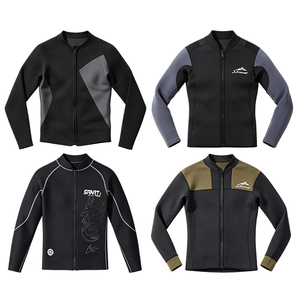 Chaqueta de Neopreno de 2 mm para Hombre, Manga Larga, Cierre de Cremallera en el Pecho, Impermeable, para Todas las Estaciones, Buceo, Surf - Product Image 3