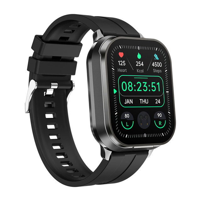OEM 2026 Multi-Function Blood Pressure NFC Health Monitoring 2.01 Inch HD Screen Smart Watch Headset 2 in 1 D8Pro Smartwatch