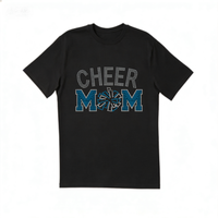 Transferts thermocollants personnalisés en strass pour T-shirt – Motifs « Cheer Mom »