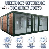 Maison conteneur préfabriquée pliable de 40 pieds avec structure rigide robuste, 3 chambres, cuisine, salle de bain, maison mobile de luxe, OEM Chine