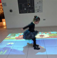 Machine d'arcade interactive tout-en-un pour enfants, projecteur 3d multimédia intelligent d'intérieur pour enfants, jeu interactif