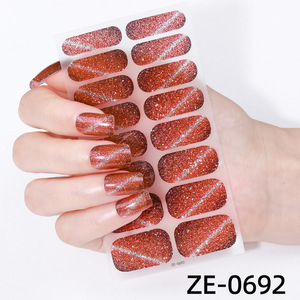 Pegatinas de Uñas de Gel Frescas y Brillantes, Pegatinas de Uñas Autoadhesivas con Diseño de Ojo de Gato Verde, Tema de Ensueño en Primavera y Verano - Product Image 5