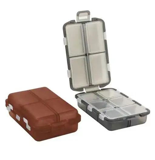 Sıcak satış plastik hap kutusu saklama kutuları kalın hapları organizatör taşınabilir seyahat ilaç kutusu sağlam malzeme haftalık hap kutusu