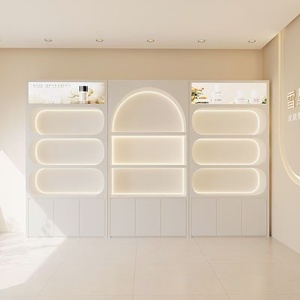 Vitrine de présentation de produits pour salon de beauté, présentoir de produits de soin de la peau, armoire à maquillage, étagère de rangement, personnalisation haut de gamme - Product Image 2