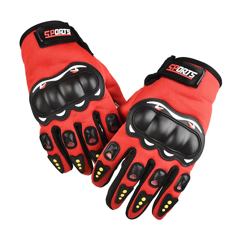 Full Finger Leather Touch Screen Gloves Sun Protection Motorcycle Gloves Riding Gloves for Men