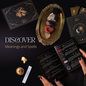 Juego <span class=keywords><strong>de</strong></span> <span class=keywords><strong>brujería</strong></span> Premium <span class=keywords><strong>de</strong></span> 70 piezas para principiantes, accesorios Wiccan, técnica tallada, retablo, cristales, gemas, hierbas, velas mágicas - Product Image 4